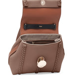 Penelope small taupe leather bag