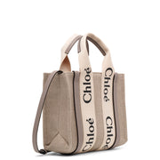 Woody small grey canvas bag