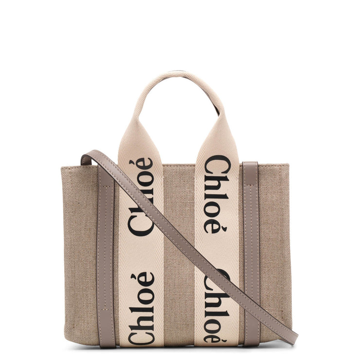 Woody small grey canvas bag