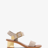 Rebecca greige suede sandals