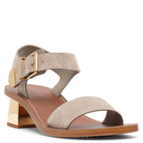 Rebecca greige suede sandals