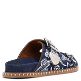 Rebecca denim flats