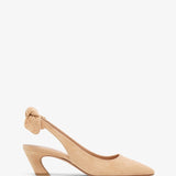 Oli beige suede slingback pumps