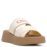 Mila white linen flats