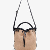 Marcie beige raffia bag