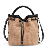 Marcie beige raffia bag