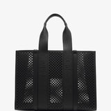 Woody large black leather bag