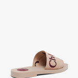 Woody dusty pink slides
