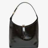 Marcie black leather hobo bag