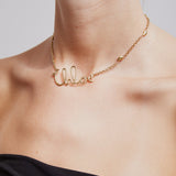 C Chloe gold necklace
