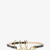 C Chloe gold leather belt