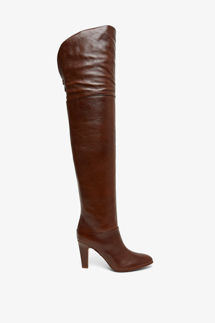 Eve brown over knee boots