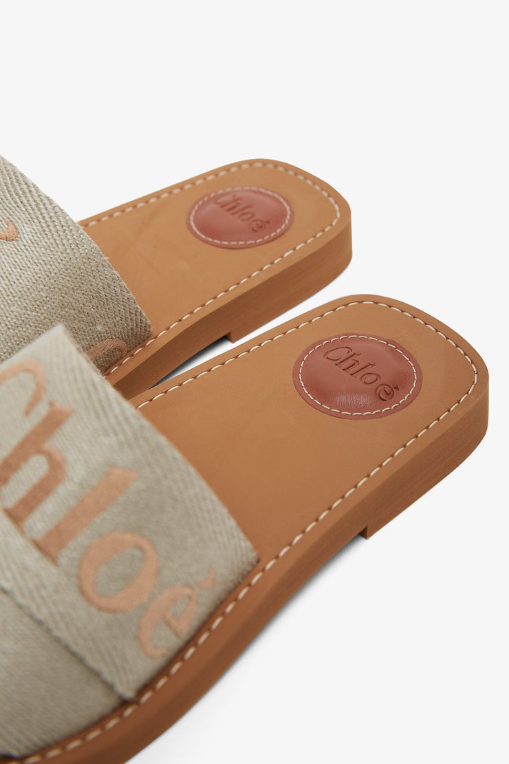 Woody khaki slides