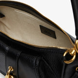 The 99 black leather shoulder bag