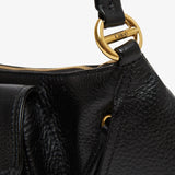 The 99 black leather shoulder bag