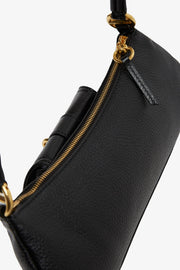 The 99 black leather shoulder bag