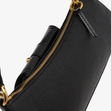The 99 black leather shoulder bag