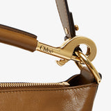 Shiny dark khaki camera bag