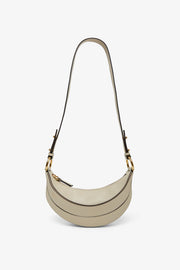 Banana beige leather crossbody bag