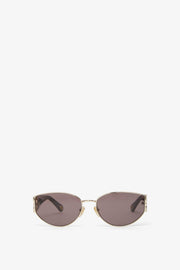 Marcie black and gold sunglasses