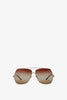 Aly brown sunglasses