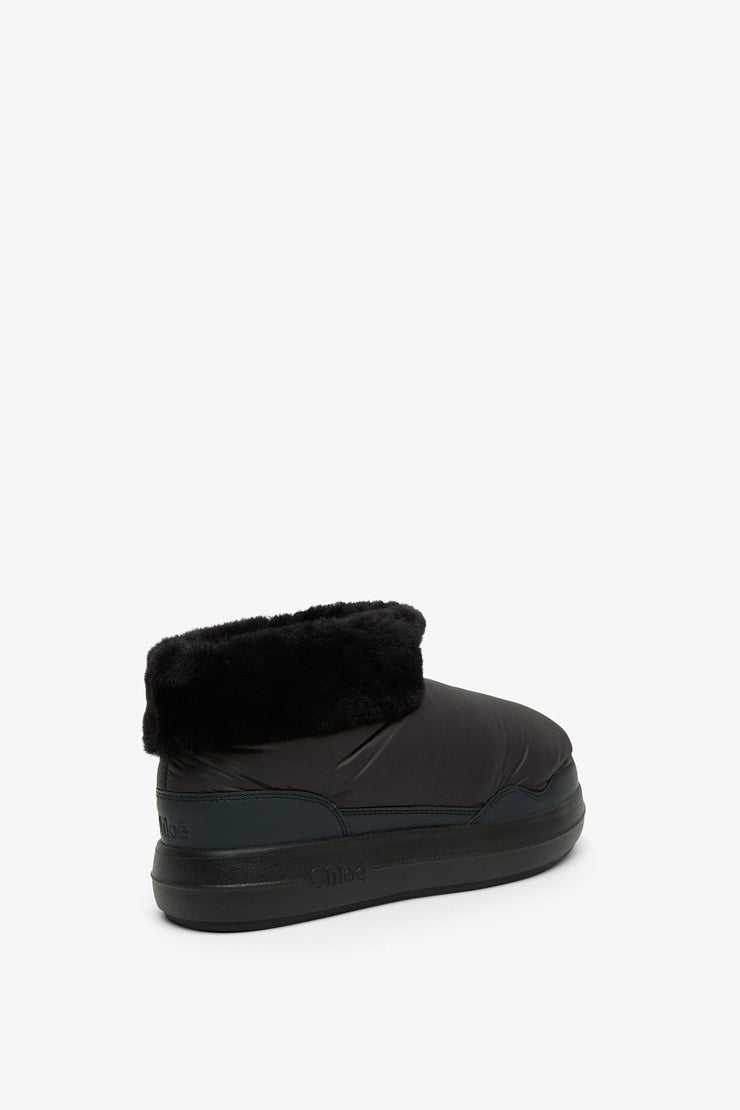 Polar black shearling boots