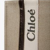 Woody medium shiny grey canvas bag