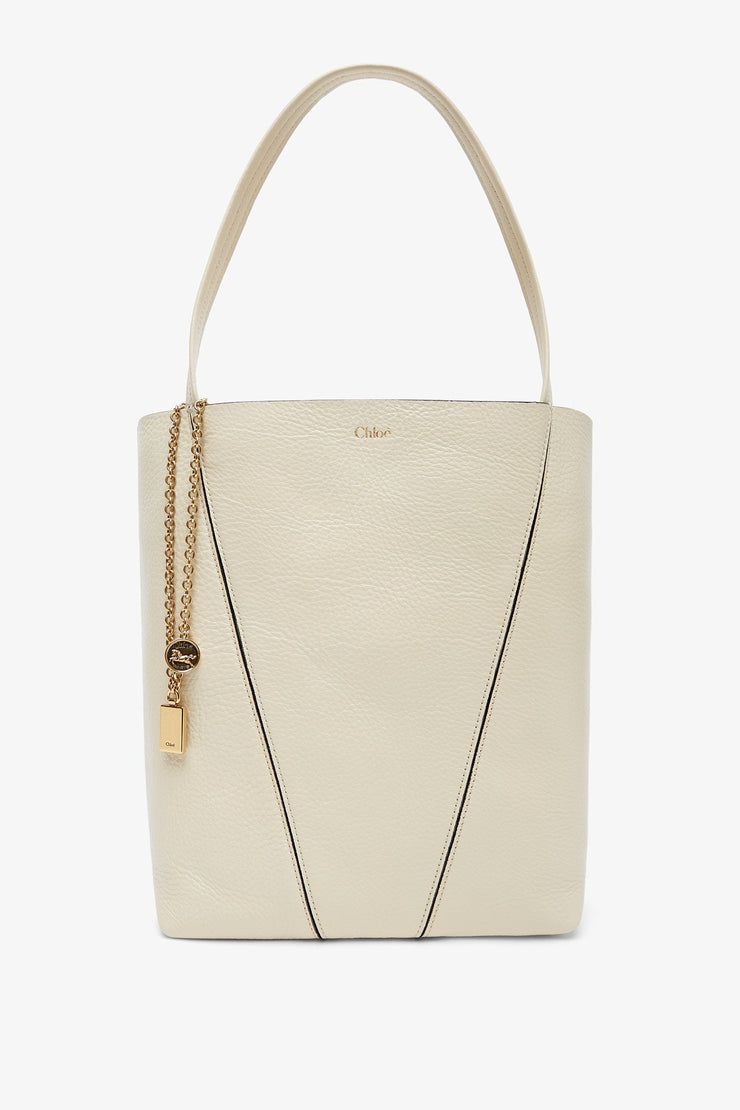 Chloe Spin small beige tote bag