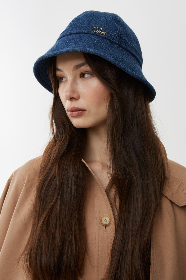 Chloe Iconic denim bucket hat