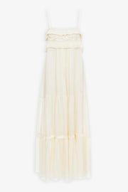 Long silk charmeuse dress