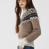 Faire isle wool knit sweater