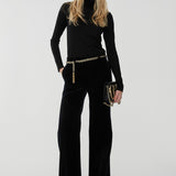 Fitted wool knit turtleneck