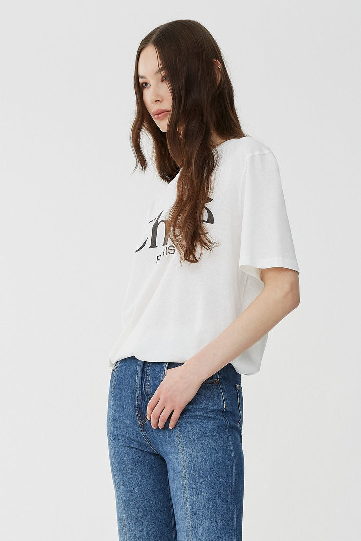 Oversized logo cotton jersey t-shirt