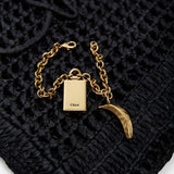 Summer banana black raffia tote bag