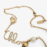 Shells necklace in vintage gold