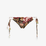Rose-print bikini bottoms