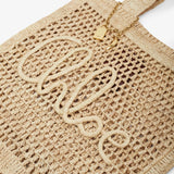 Summer banana beige tote bag