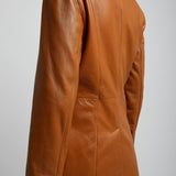 Tailored leather jacket