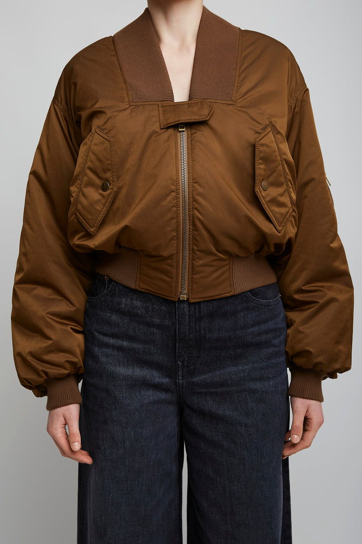 Bomber nylon jacket