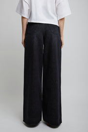 High rise dark jeans