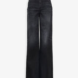 High rise dark jeans