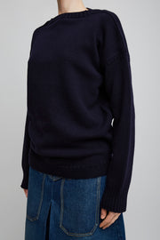 Navy knit jumper