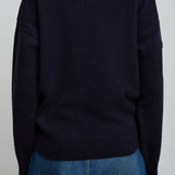 Navy knit jumper