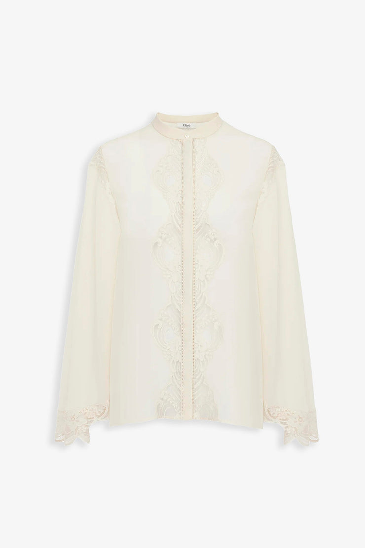 Fluid silk bluse