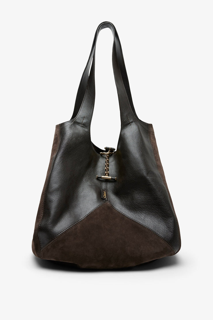 Chloe balloon dark brown bag