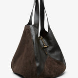 Chloe balloon dark brown bag