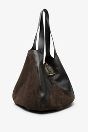 Chloe balloon dark brown bag