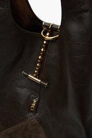 Chloe balloon dark brown bag