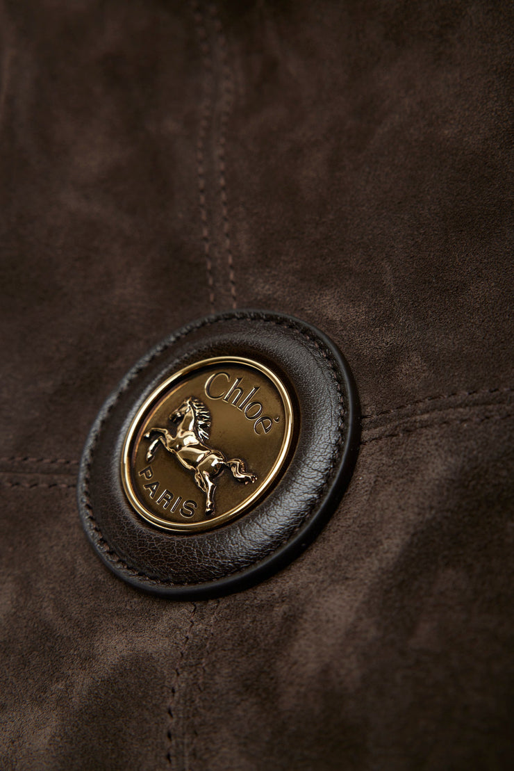 Chloe balloon dark brown bag