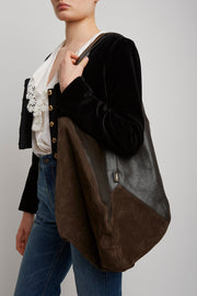 Chloe balloon dark brown bag